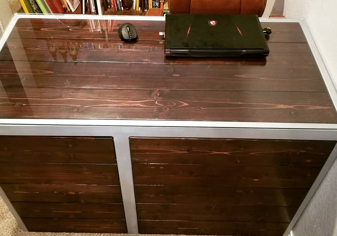 Deluxe Built metal frame desk