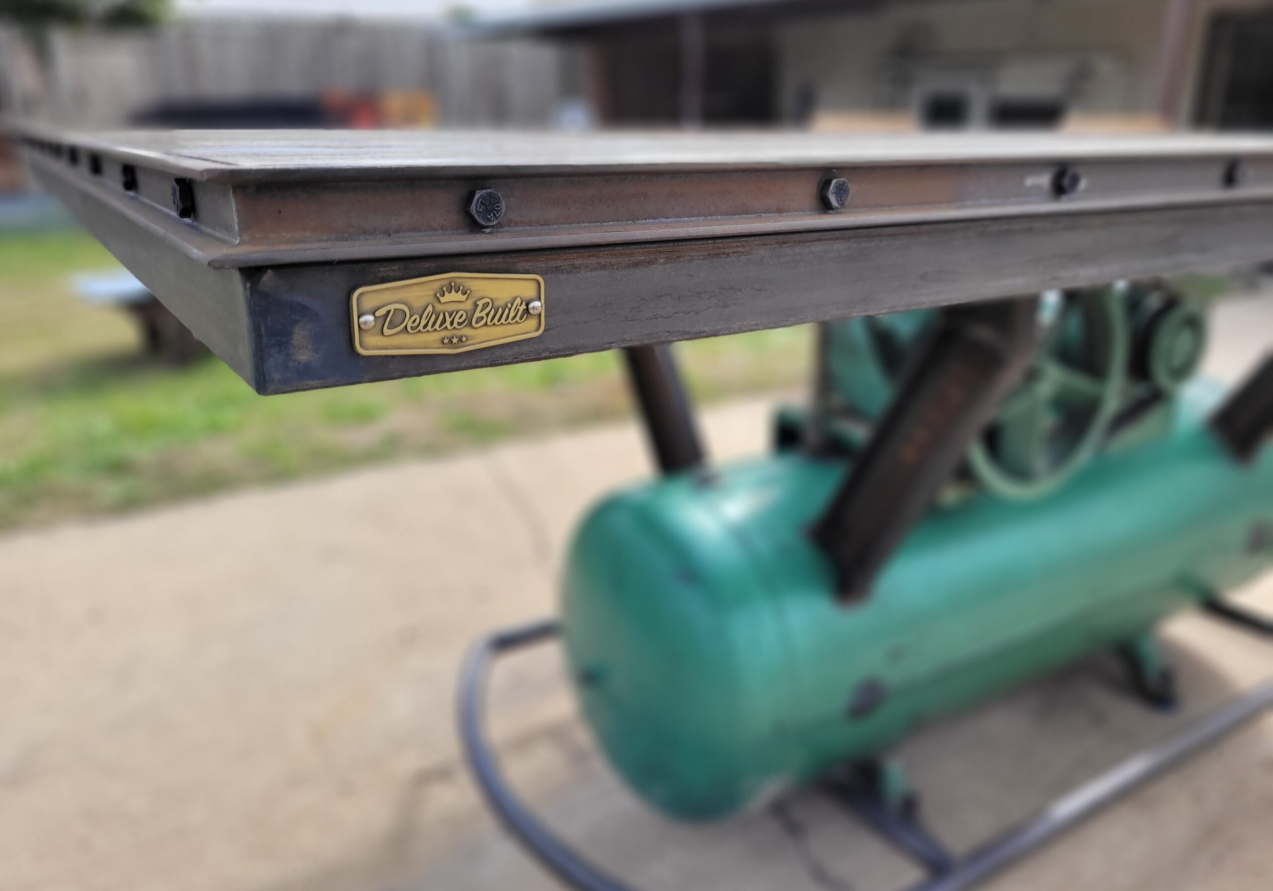 Deluxe Built air compressor table