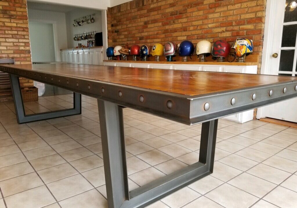 Deluxe Built industrial metal table