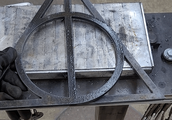 Custom welded and fabricated steel metal door handles