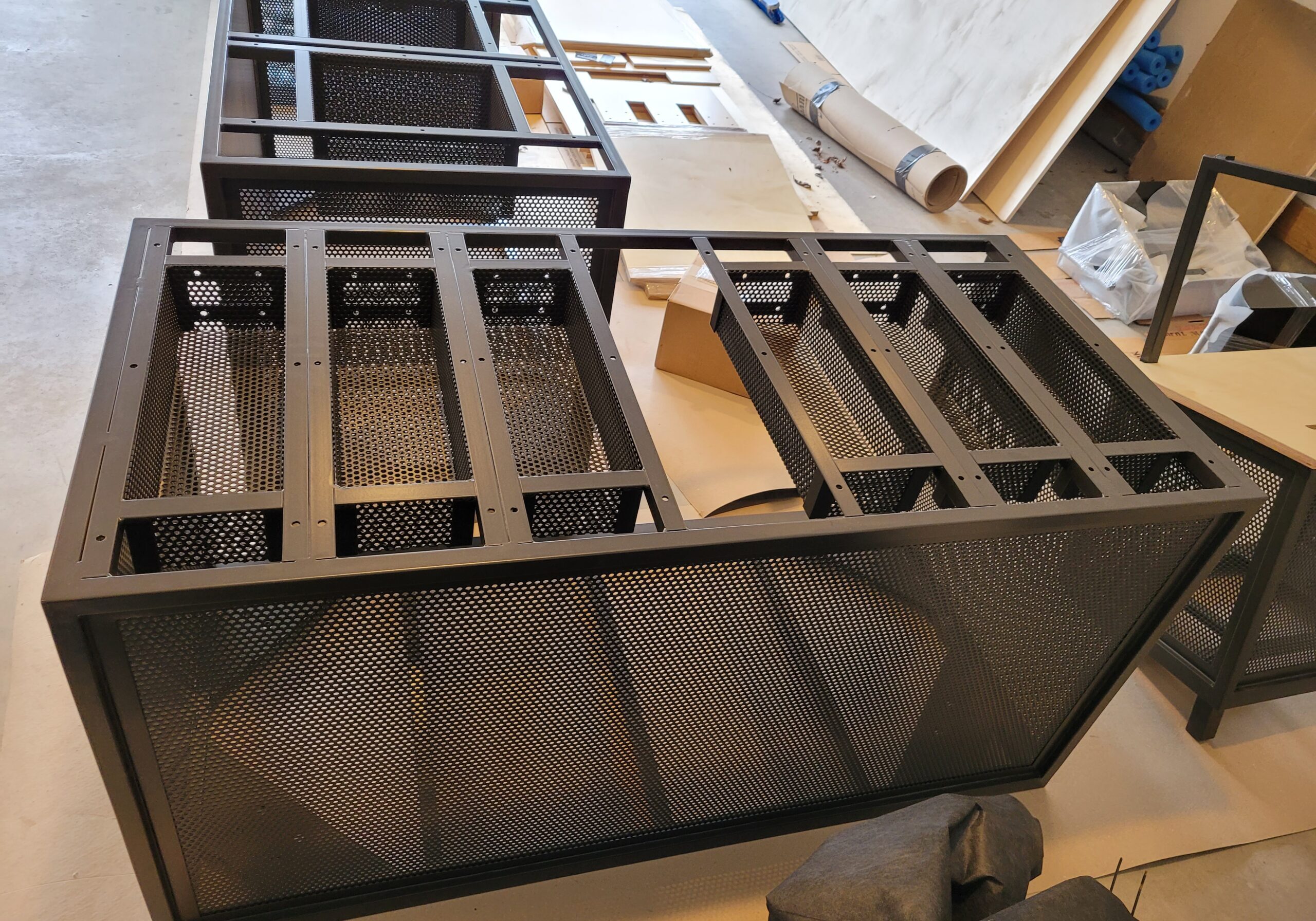 Custom fabricated steel furniture